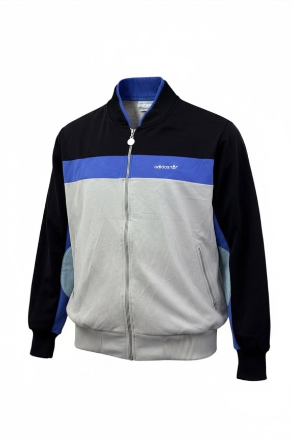ADIDAS ΤΖΑΚΕΤ ΦΟΡΜΑΣ VINTAGE SPORTSWEAR ΜΑΥΡΟ ΓΚΡΙ ΜΠΛΕ ΑΝΤΡΙΚΟ PRE OWNED