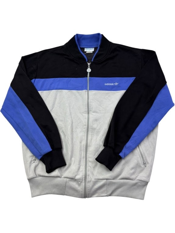 ADIDAS ΤΖΑΚΕΤ ΦΟΡΜΑΣ VINTAGE SPORTSWEAR ΜΑΥΡΟ ΓΚΡΙ ΜΠΛΕ ΑΝΤΡΙΚΟ PRE OWNED