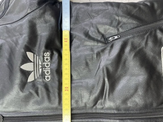 Y2K ADIDAS ZIP HOODIE ARCHIVE BLACK ΑΝΤΡΙΚΟ PRE OWNED S