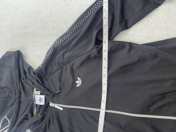 ADIDAS Y2K ZIP HOODIE ARCHIVE ΜΑΥΡΟ ΓΥΝΑΙΚΕΙΟ PRE OWNED M