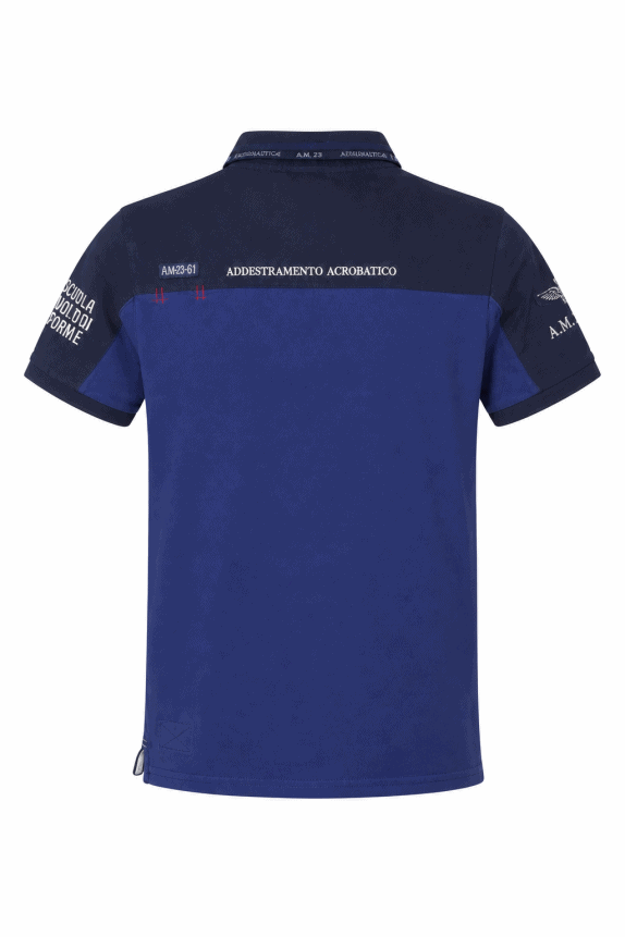 AERONAUTICA MILITARE POLO SHIRT ΓΡΑΦΙΚΟ NAVY ΑΝΤΡΙΚΟ PRE OWNED S/M