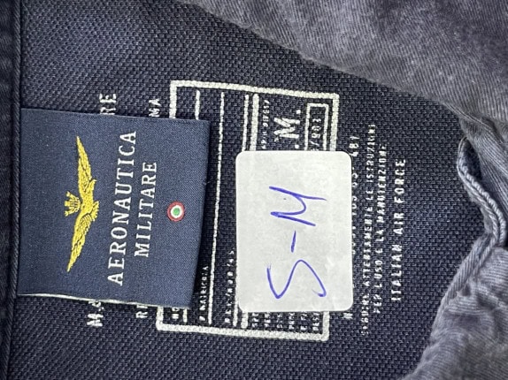 AERONAUTICA MILITARE POLO SHIRT ΓΡΑΦΙΚΟ NAVY ΑΝΤΡΙΚΟ PRE OWNED S/M