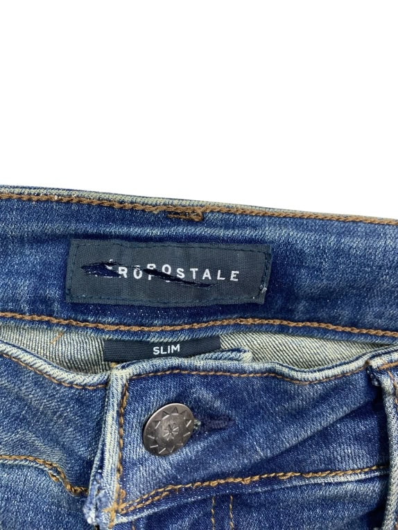 AEROPOSTALE Jean Παντελόνι SLIM Distressed Μπλε Ανδρικό L (W36)