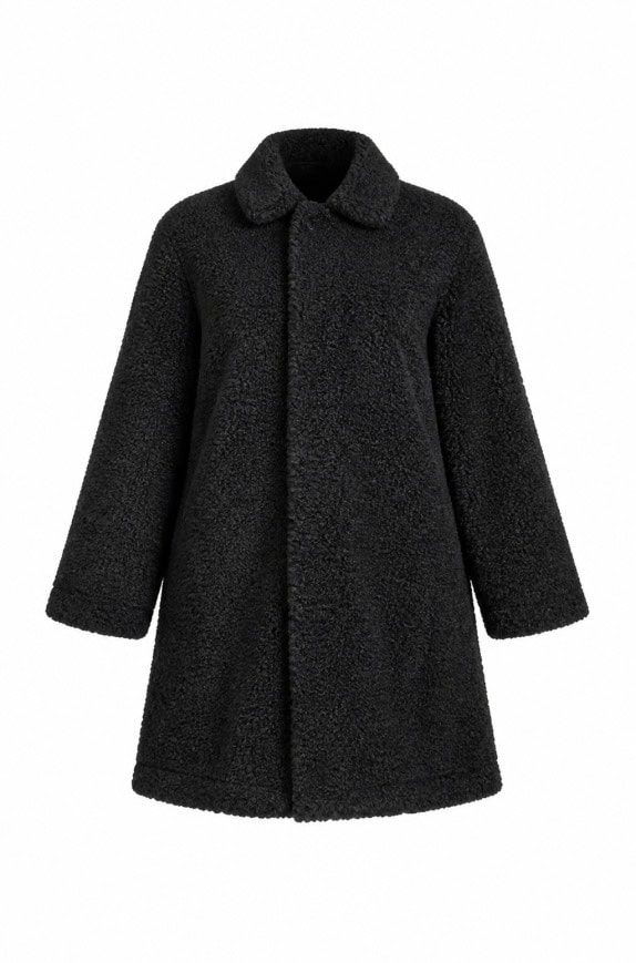 '90S  COAT BLACK WOMEN PRE OWNED L