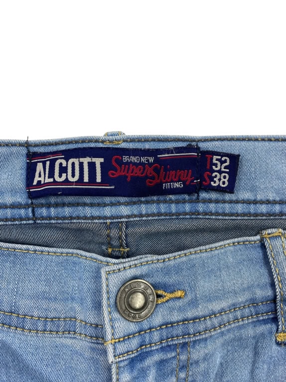 ALCOTT Jeans Super Skinny Logo Blue Men’s T52 (S38)