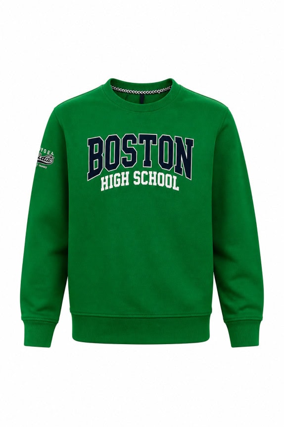 2000s ALCOTT ΦΟΥΤΕΡ CREWNECK COLLEGIATE ΠΡΑΣΙΝΟ UNISEX PRE OWNED XL