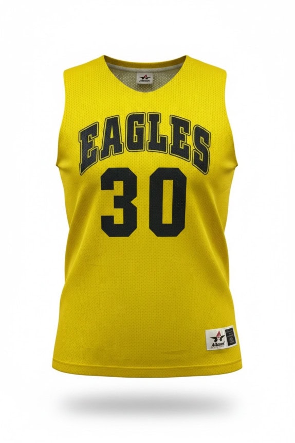 ALLESON ATHLETIC BASKETBALL JERSEY SPORTSWEAR YELLOW WOMENS PRE OWNED M