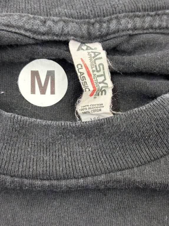 ALSTYLE GRAPHIC TEE FADED BLACK UNISEX PRE OWNED M