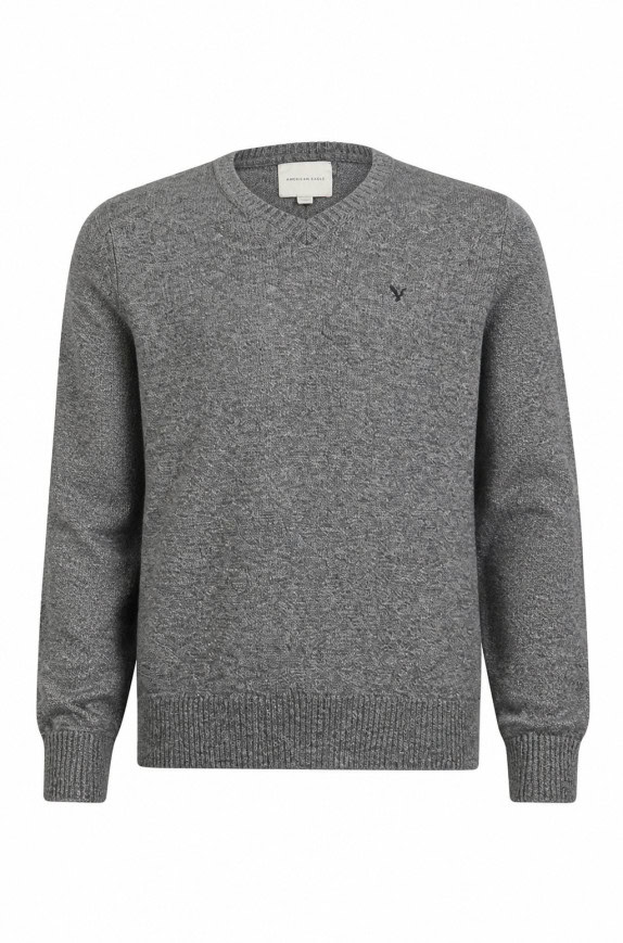 AMERICAN EAGLE ΠΟΥΛΟΒΕΡ ΜΕΛΑΝΖΕ ΓΚΡΙ ΑΝΤΡΙΚΟ PRE OWNED S