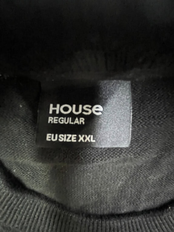 Ανδρική Μπλούζα Φούτερ House Μαύρη XXL