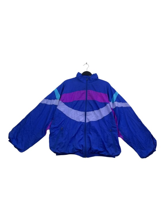 Any Wear Φόρμα Σετ Tracksuit Vintage Πολύχρωμο Μπλε Γυναικείο L