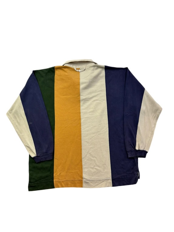 APPAREL WORKSHOP ΡΑΓΚΜΠΙ ΜΠΛΟΥΖΑ RETRO COLORBLOCK ΠΟΛΥΧΡΩΜΟ ΑΝΤΡΙΚΟ PRE OWNED XL