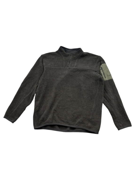ARC TERYX HALF ZIP FLEECE MINIMAL CHARCOAL MENS PRE OWNED L