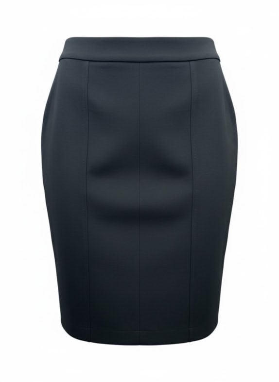 ARMANI COLLEZIONI Gonna a tubino vintage con logo nera da donna 43