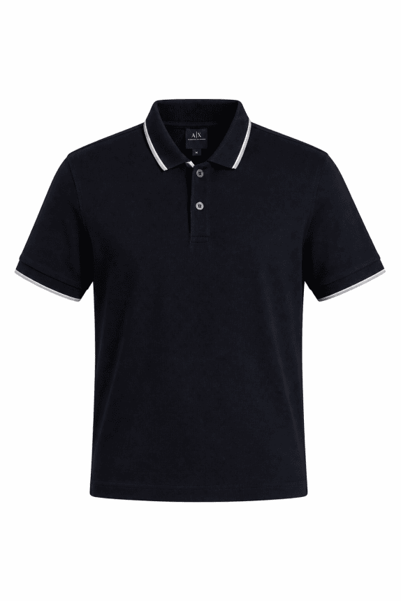ARMANI EXCHANGE POLO SHIRT ΜΑΥΡΟ ΑΝΤΡΙΚΟ PRE OWNED M