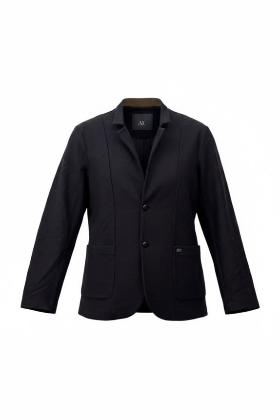ARMANI EXCHANGE BLAZER MINIMAL BLACK MENS PRE OWNED L