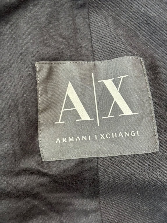 ARMANI EXCHANGE BLAZER MINIMAL BLACK MENS PRE OWNED L