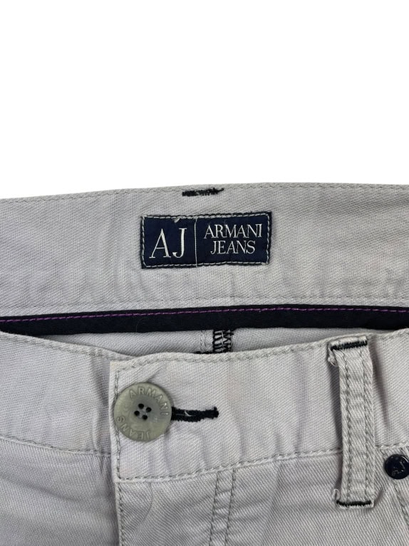 Armani Jeans Παντελόνι Casual Minimal Logo Μπεζ Γυναικείο L