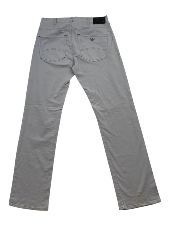 Armani Jeans Παντελόνι Casual Minimal Logo Μπεζ Γυναικείο L