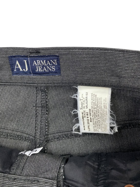 ARMANI JEANS ΠΑΝΤΕΛΟΝΙ COMFORT FIT ΜΕ ΜΕΤΑΛΛΙΚΟ ΛΟΓΟΤΥΠΟ ΓΚΡΙ ΑΝΔΡΙΚΟ S