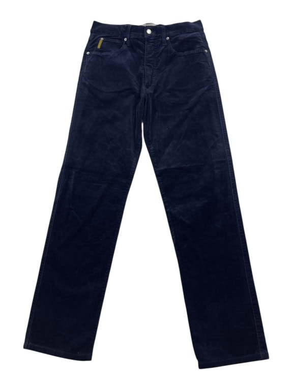 Armani Jeans Παντελόνι Corduroy Vintage Logo Μπλε Γυναικείο S
