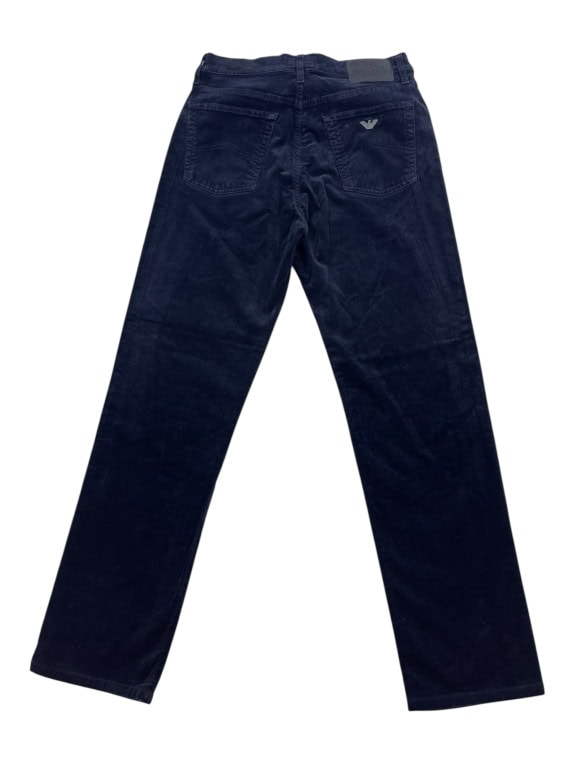 Armani Jeans Παντελόνι Corduroy Vintage Logo Μπλε Γυναικείο S