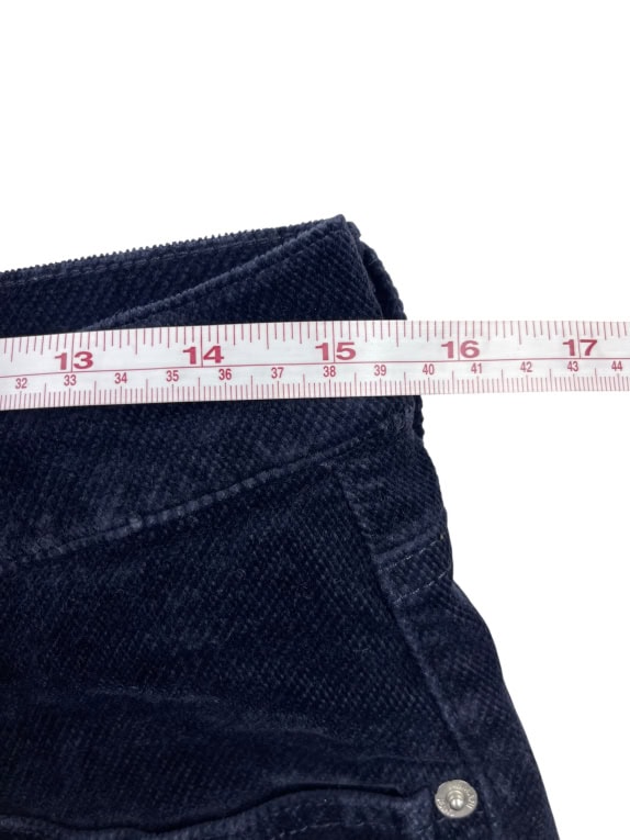 Armani Jeans Παντελόνι Corduroy Vintage Logo Μπλε Γυναικείο S