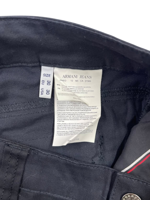 Armani Jeans Παντελόνι Slim Minimal Μαύρο Γυναικείο L