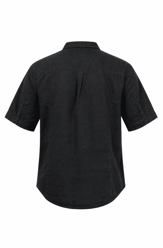 ARMANI JEANS SHIRT MINIMAL BLACK WOMEN PRE OWNED S