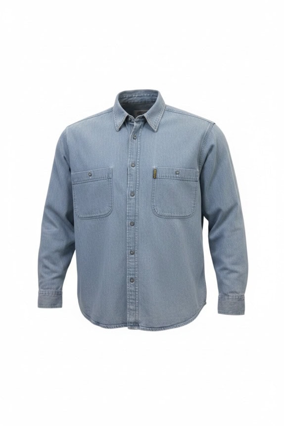 ARMANI JEANS ΠΟΥΚΑΜΙΣΟ WASHED DENIM BLUE ΑΝΤΡΙΚΟ PRE OWNED S