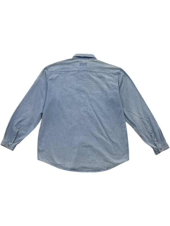 ARMANI JEANS CAMICIA DENIM WASHED BLUE UOMO PRE OWNED S