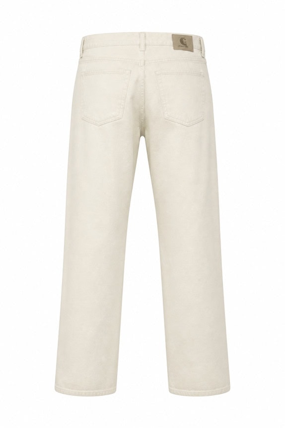 CALVIN KLEIN PANTALONI DENIM MINIMAL CREMA UNISEX PRE OWNED L