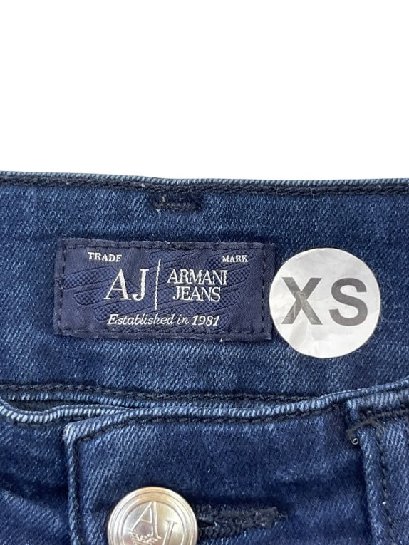 ARMANI JEANS ΤΖΙΝ ΠΑΝΤΕΛΟΝΙ MINIMAL NAVY ΓΥΝΑΙΚΕΙΟ PRE OWNED XS