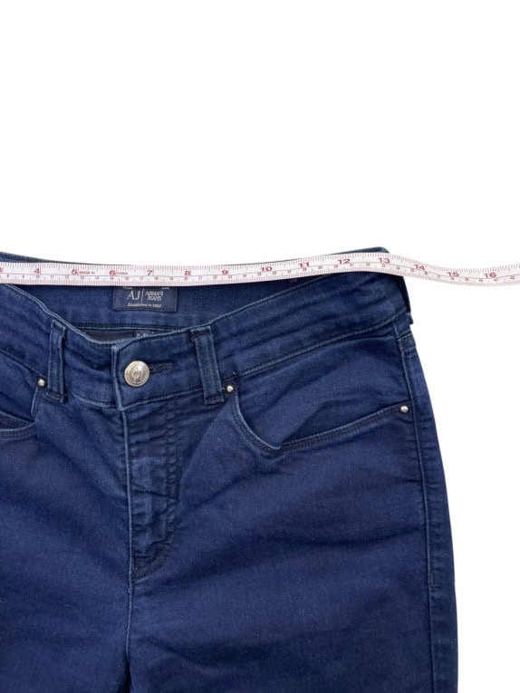 ARMANI JEANS ΤΖΙΝ ΠΑΝΤΕΛΟΝΙ MINIMAL NAVY ΓΥΝΑΙΚΕΙΟ PRE OWNED XS