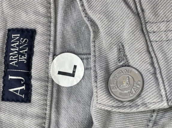 ARMANI JEANS ΤΖΙΝ ΠΑΝΤΕΛΟΝΙ MINIMAL STONE GREY UNISEX PRE OWNED L