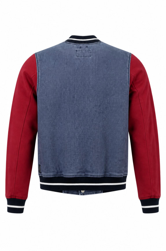 ARMANI JEANS VARSITY JACKET VINTAGE ΜΠΛΕ ΚΟΚΚΙΝΟ ΑΝΤΡΙΚΟ PRE OWNED M