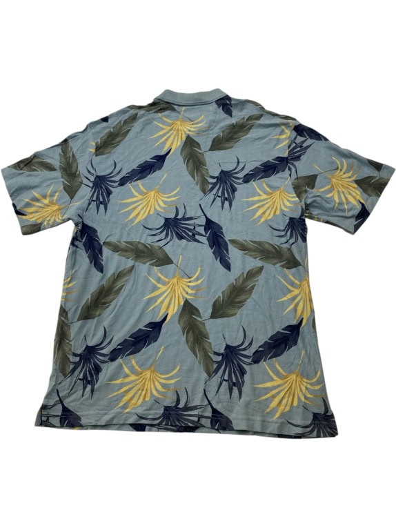 Arrow Polo Shirt Floral Pattern Light Blue UNISEX XL