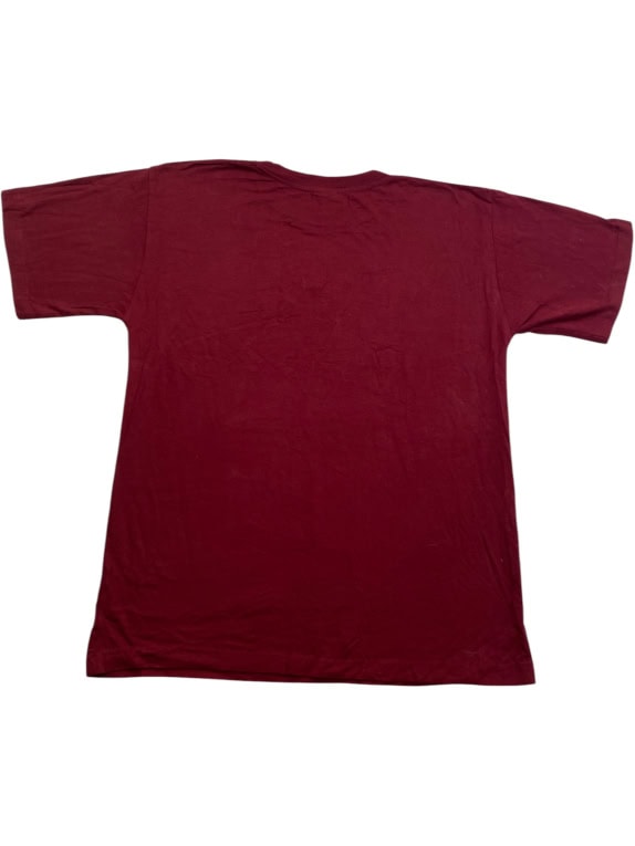 ARUBA T-Shirt Embroidered Logo Μπορντό Unisex L