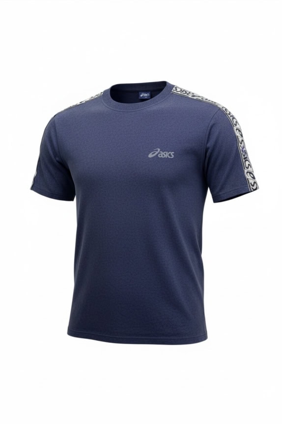 ASICS T-SHIRT VINTAGE CON NASTRO LOGO BLU DA UOMO L
