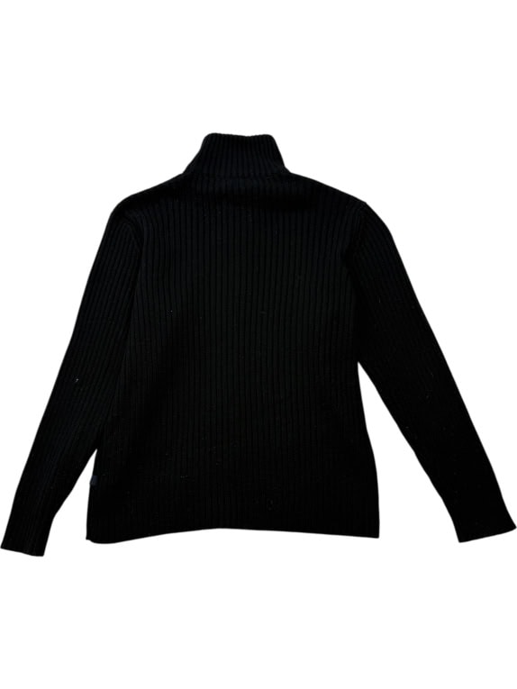 ASICS Πλεκτή Ζακέτα Rib Knit Full-Zip Minimal Μαύρο Unisex Small