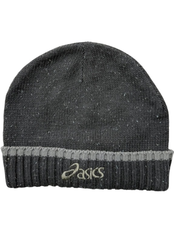 Asics Πλεκτό Σκουφάκι Vintage Logo Γκρι Unisex One Size