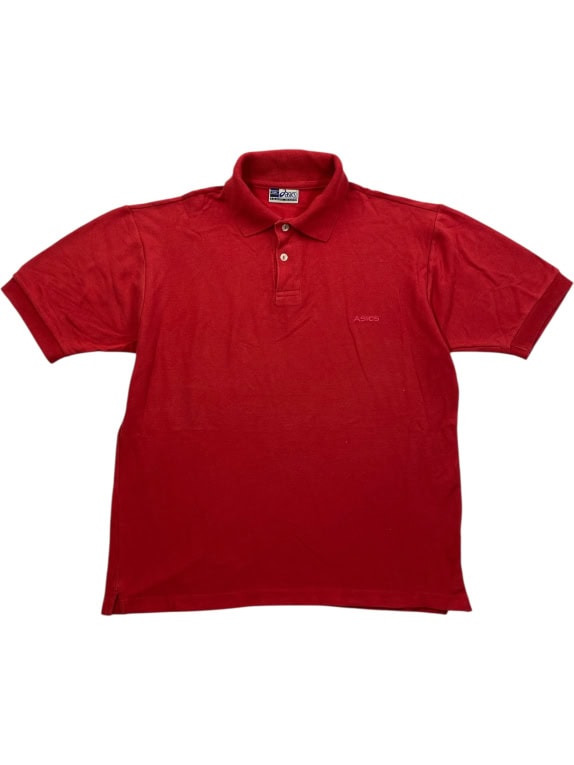 ASICS POLO ΜΠΛΟΥΖΑ VINTAGE ΚΕΝΤΗΤΟ ΛΟΓΟΤΥΠΟ ΚΟΚΚΙΝΟ ΑΝΔΡΙΚΟ L