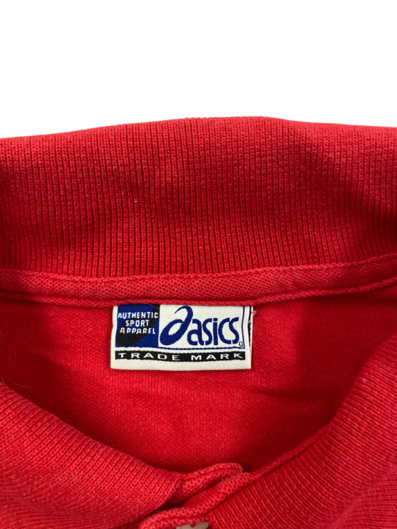 ASICS POLO ΜΠΛΟΥΖΑ VINTAGE ΚΕΝΤΗΤΟ ΛΟΓΟΤΥΠΟ ΚΟΚΚΙΝΟ ΑΝΔΡΙΚΟ L