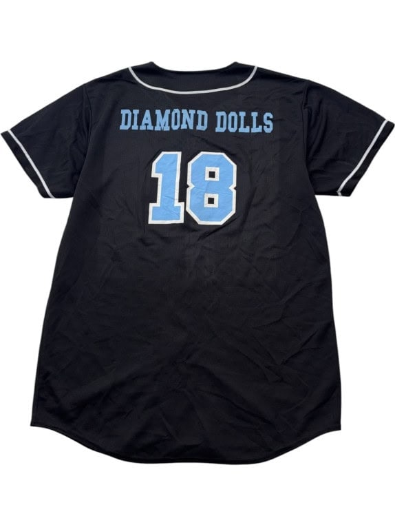 AUGUSTA SPORTSWEAR BASEBALL JERSEY MINIMAL ΜΑΥΡΟ UNISEX PRE OWNED L