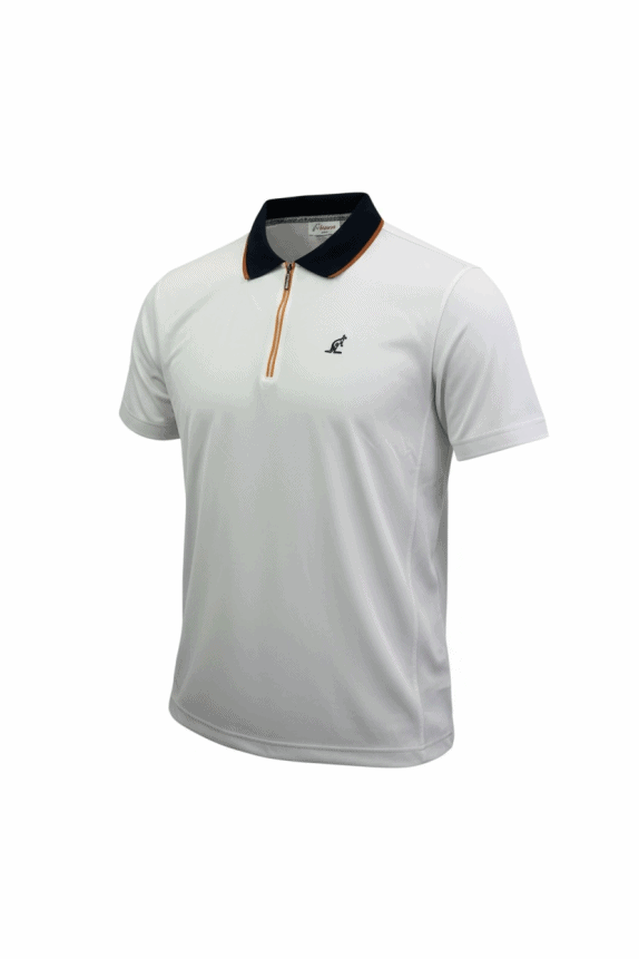 AUSTRALIAN BY L\'ALPINA Polo con logo vintage bianco da uomo XXL
