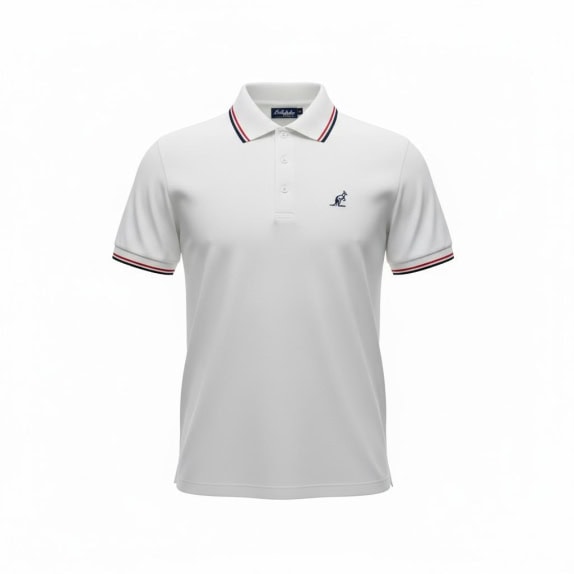 Australian L’Alpina Polo Shirt Classic Logo White Men’s M