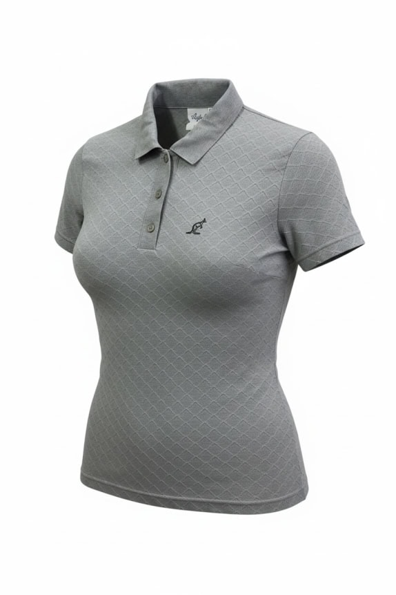 AUSTRALIAN ΜΠΛΟΥΖΑ POLO VINTAGE ΜΕ ΚΕΝΤΗΜΕΝΟ ΛΟΓΟΤΥΠΟ ΓΚΡΙ ΓΥΝΑΙΚΕΙΟ M