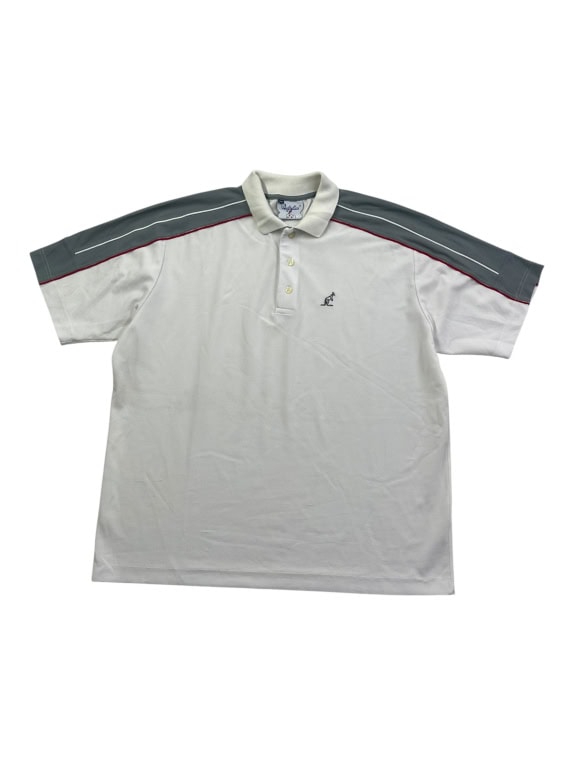 AUSTRALIAN POLO T-SHIRT VINTAGE KANGAROO LOGO ΛΕΥΚΟ ΑΝΔΡΙΚΟ XXL