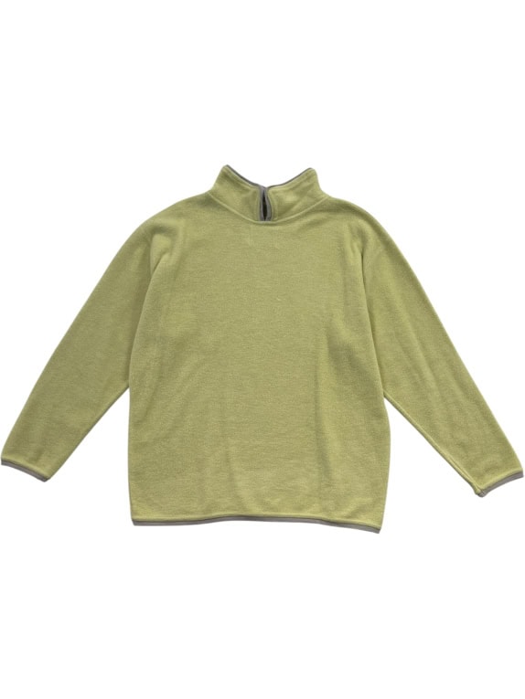 Autocar Πλεκτή Μπλούζα Half Zip Λαχανί Unisex L