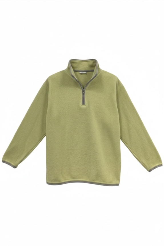 Autocar Πλεκτή Μπλούζα Half Zip Λαχανί Unisex L